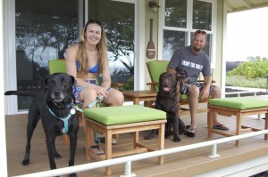 The 2nd cottage from the restaurant is Hale Moana, which is the pet-friendly cottage available.
