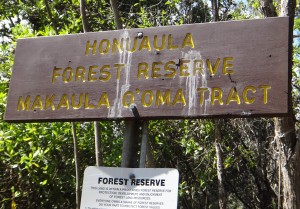 Honualua Forest Reserve